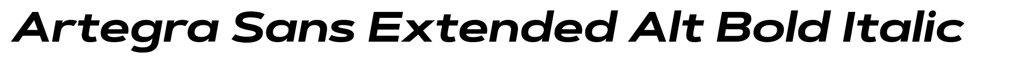 Artegra Sans Extended Alt Bold Italic image